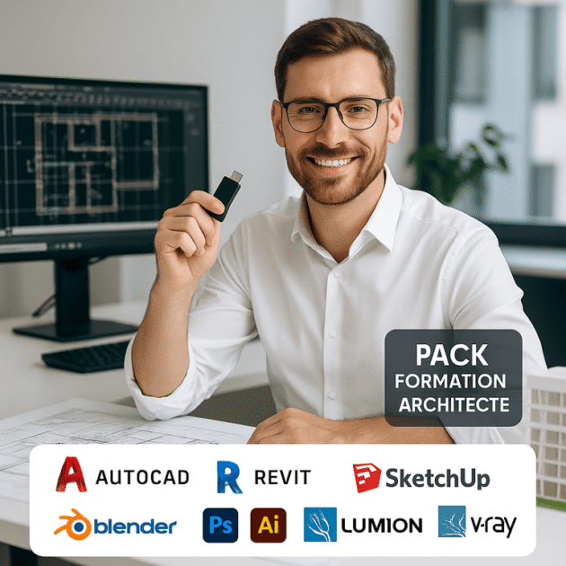 Le Pack Formation Architecte le plus complet… sur clé USB !